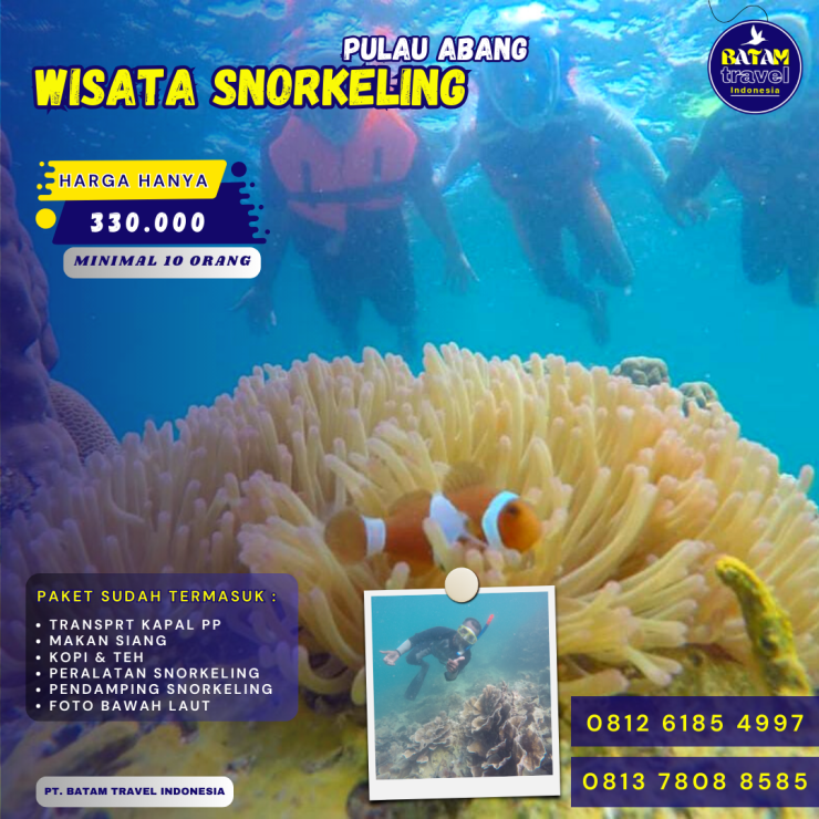 Paket One day trip Pulau Abang