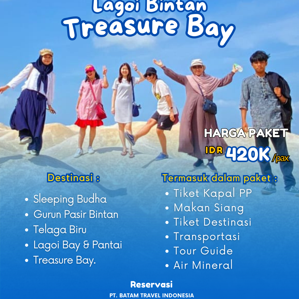 Paket Wisata 1 Day Trip Lagoi Bintan dan Treasure bay (Review dan Ittenarary Lengkap)