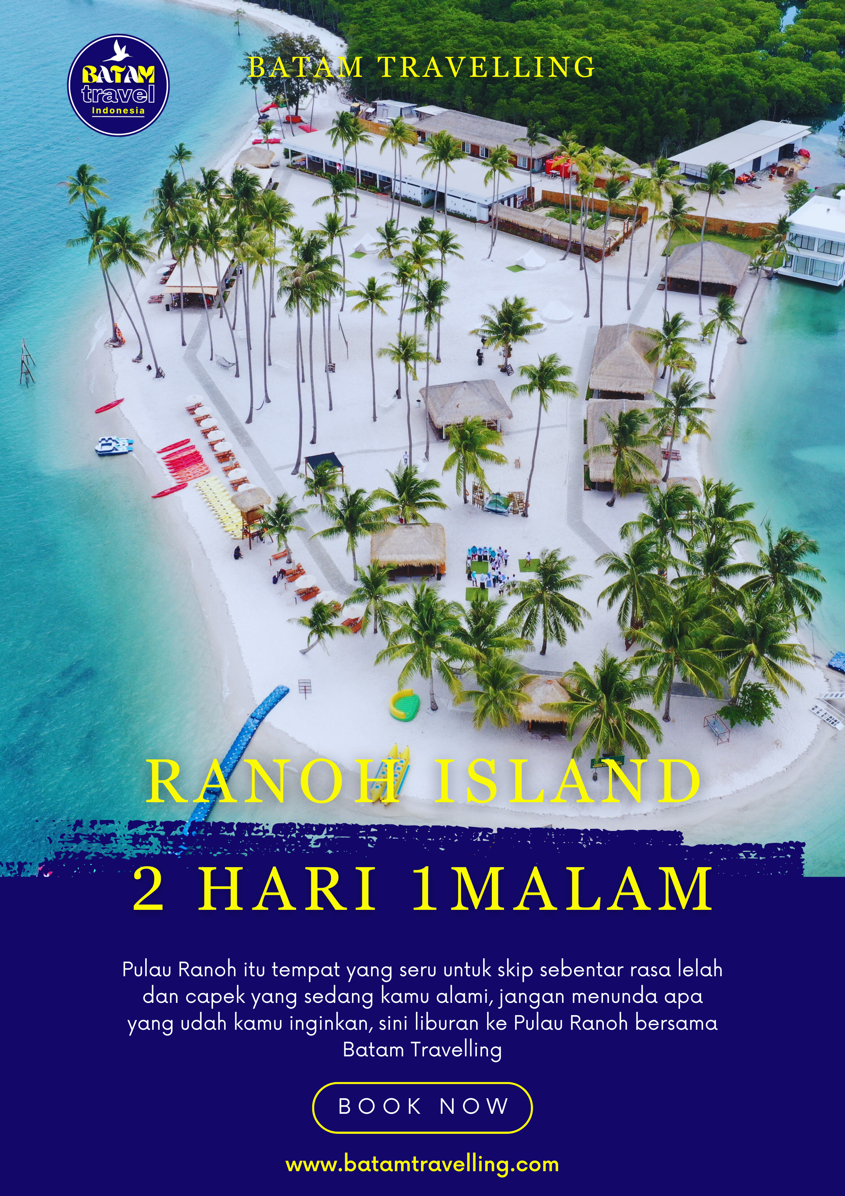 PAKET MENGINAP 2H1M DI PULAU RANOH BATAM